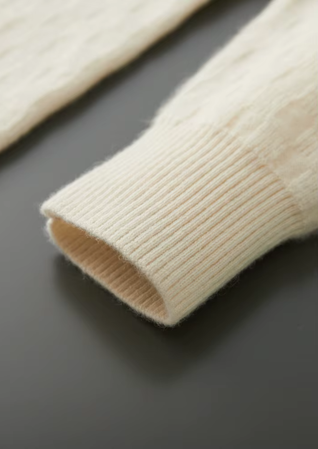 Luxury Cashmere Texture Knit Sweater