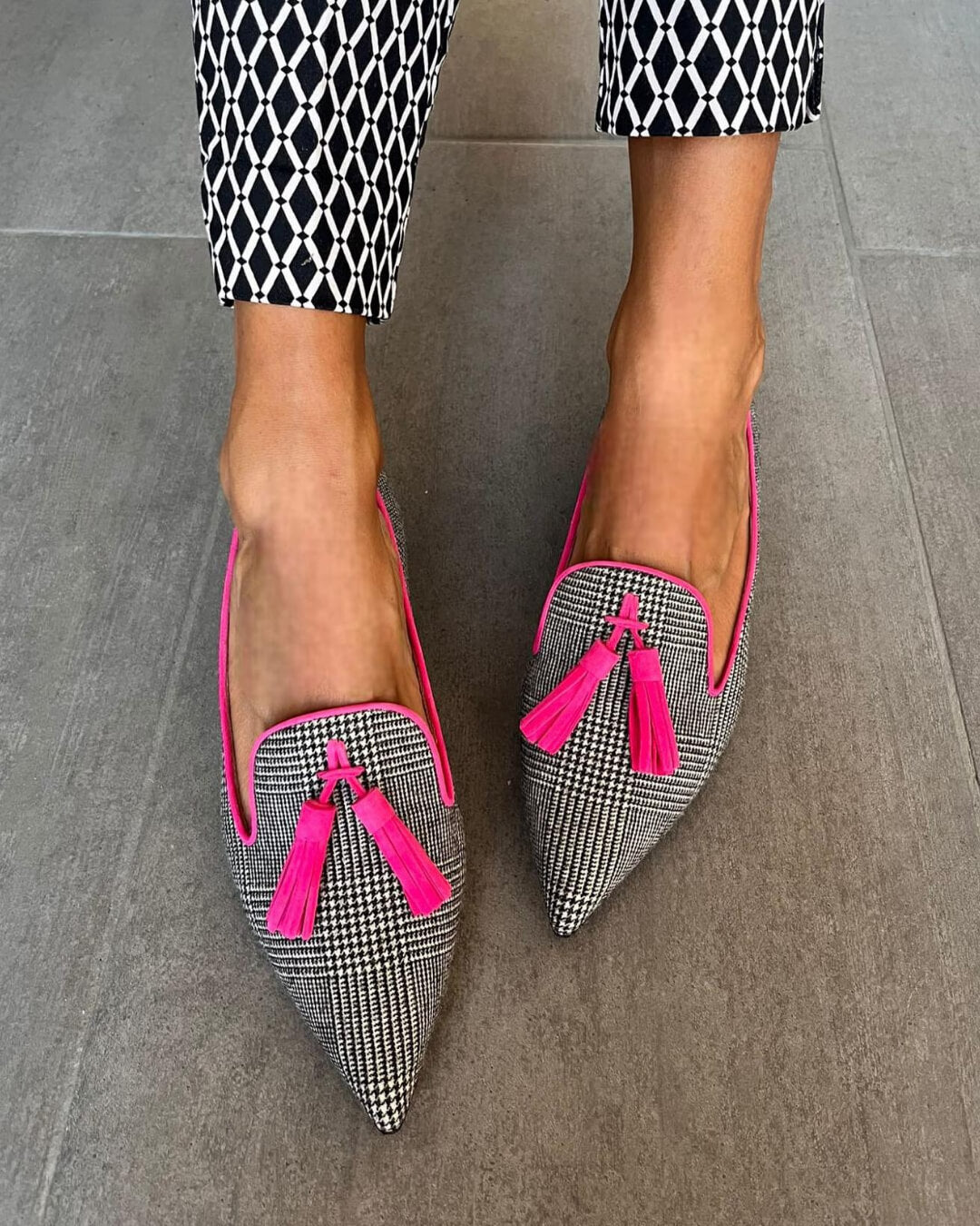 Francesca | Tassel Pointed Loafers