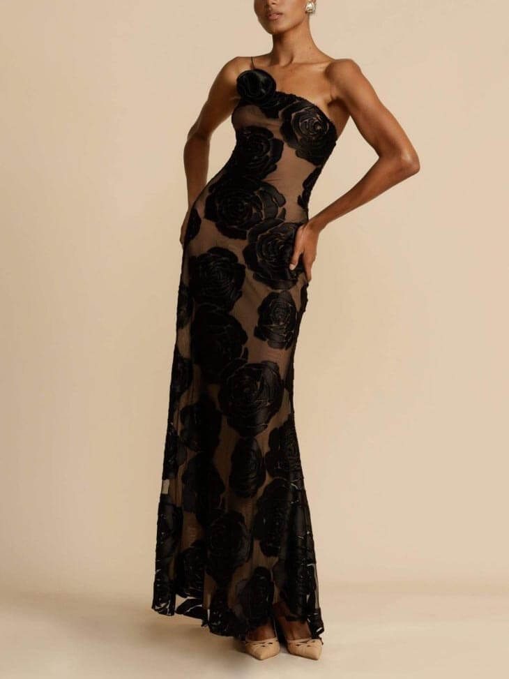 Sarah | Flower Maxi Dress