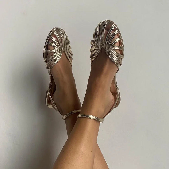 Genna | Woven Ballet Flats