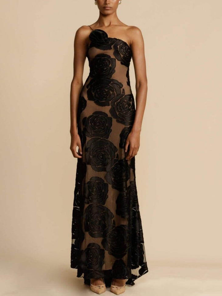 Sarah | Flower Maxi Dress