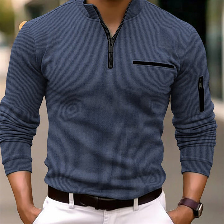 Ashford | Casual zip-up long-sleeve shirt