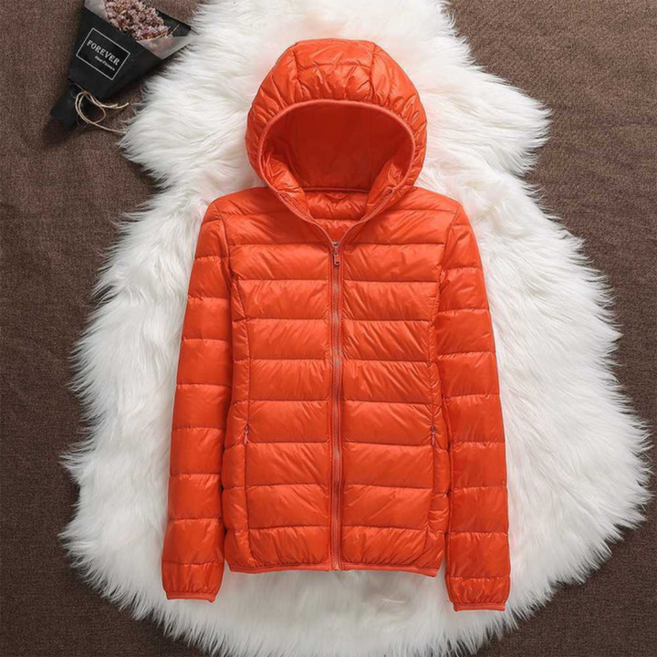 Doloris Lined Mid-Coat  | Orange