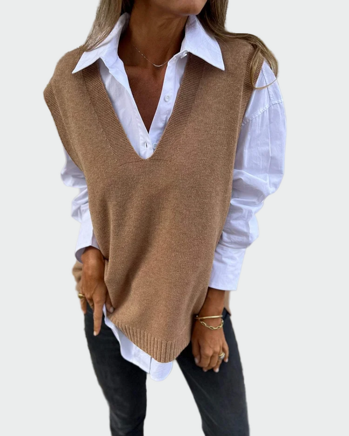 Emma | Cable Knit Vest