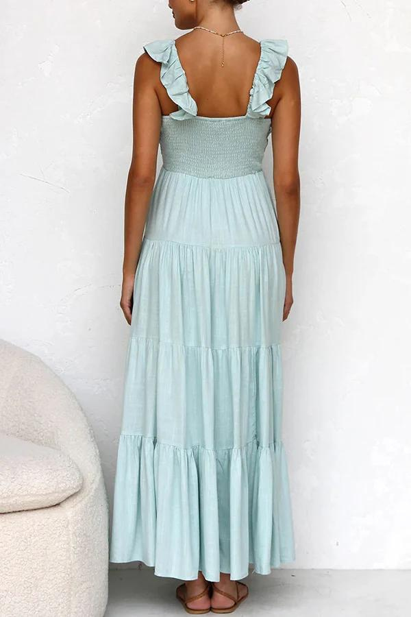 Mirella | Elegant V-Neck Maxi Dress