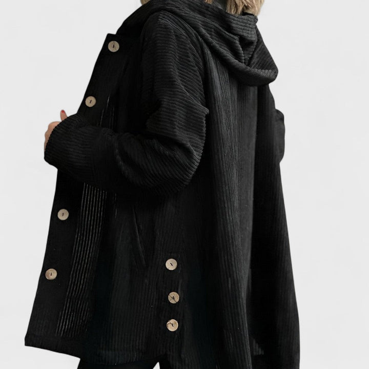 Elara | Corduroy Hooded Jacket