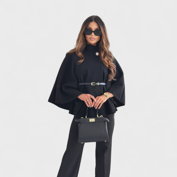 Amarise | Chic Butterfly Jacket with Belt