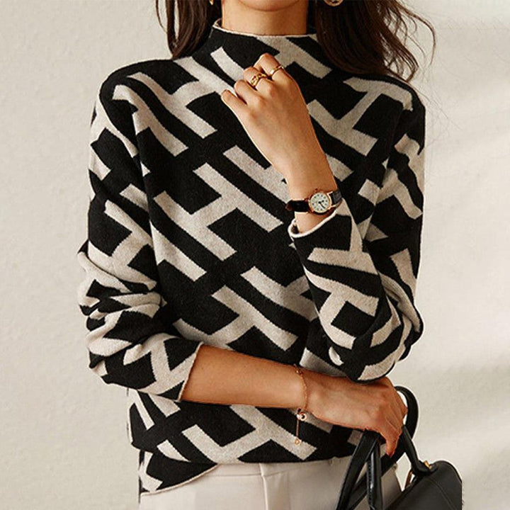 Liz | Elegant Geometric Sweater