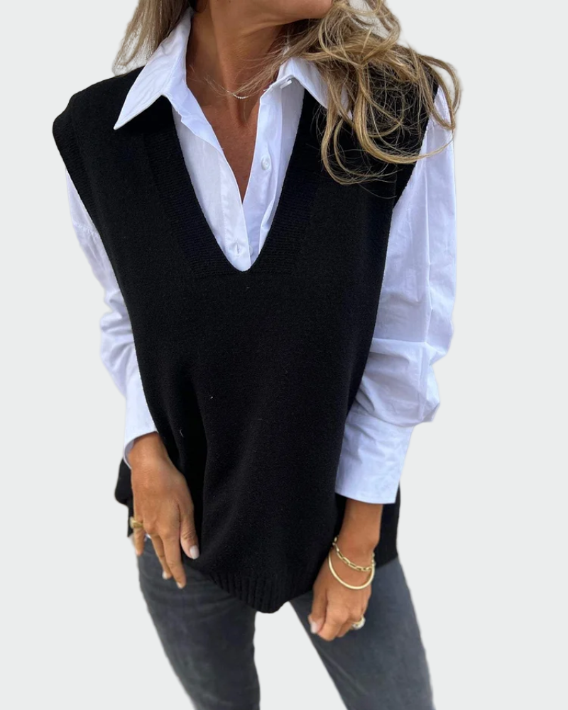 Emma | Cable Knit Vest