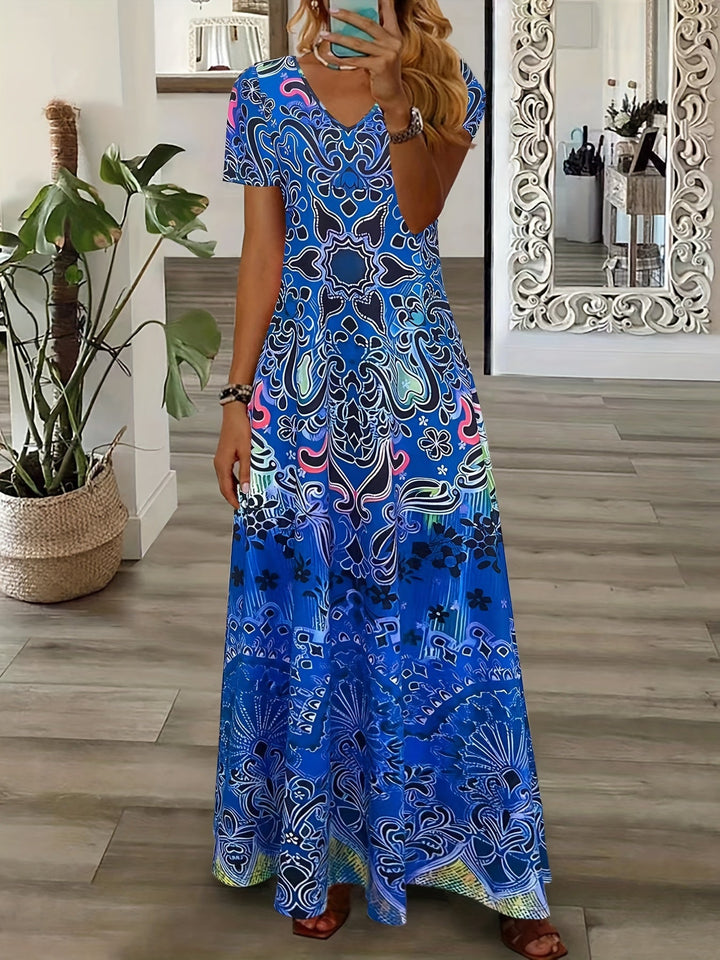 Jazzy | Vintage V-Neck Dress