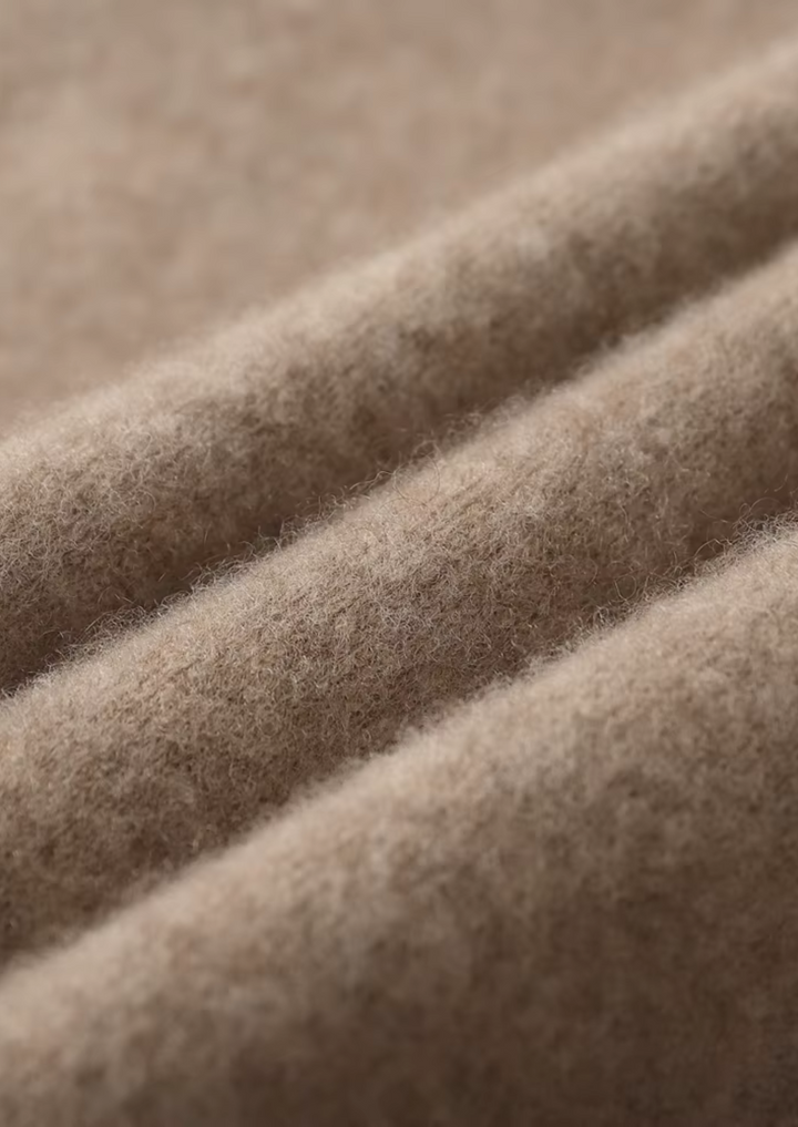 Luxury Cashmere Two-Tone Zip Hoodie