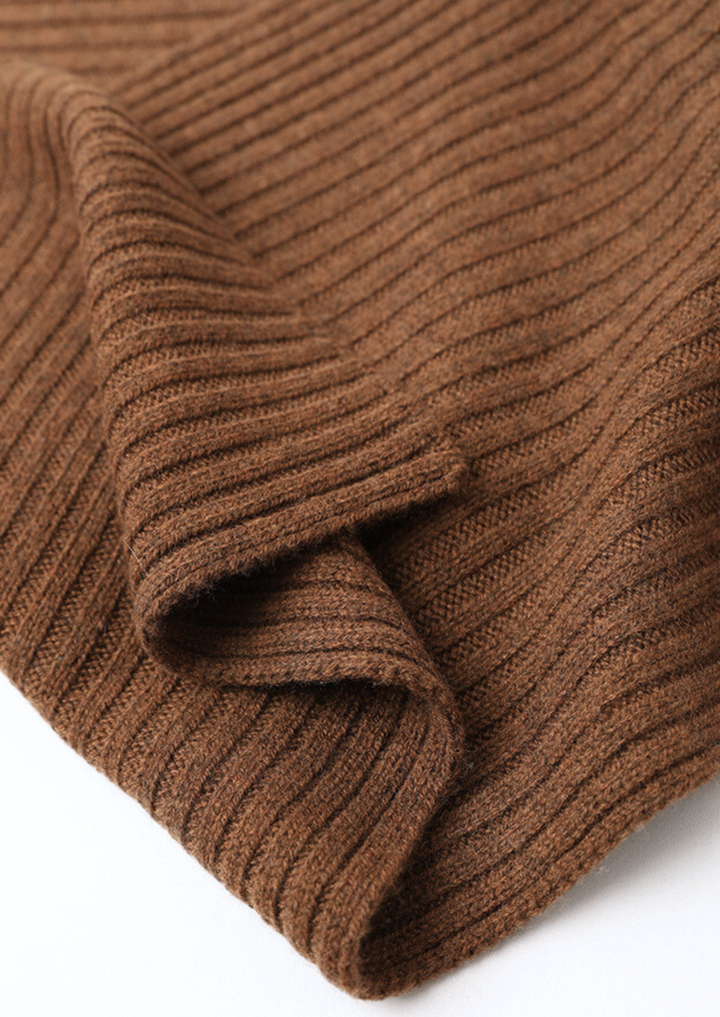 Wintertime Signature Merino Knit – Coffee