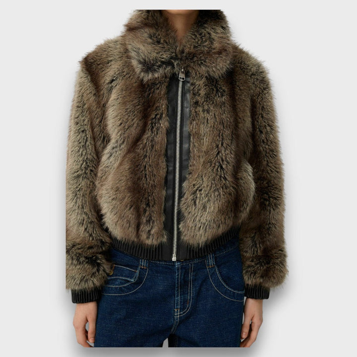 Seraphina | Short Faux Fur Jacket with Urban Chic
