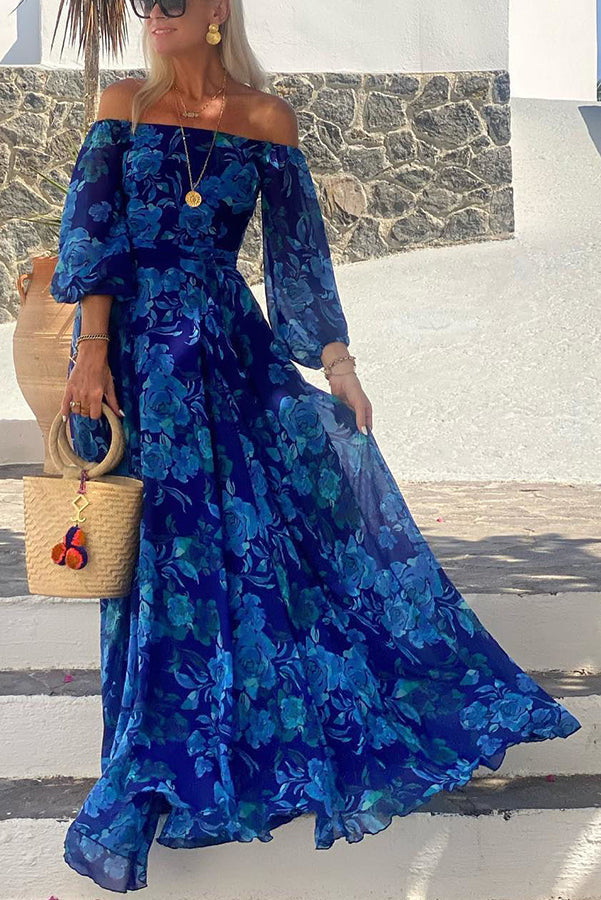 Odette | Floral Off-Shoulder Maxi Dress