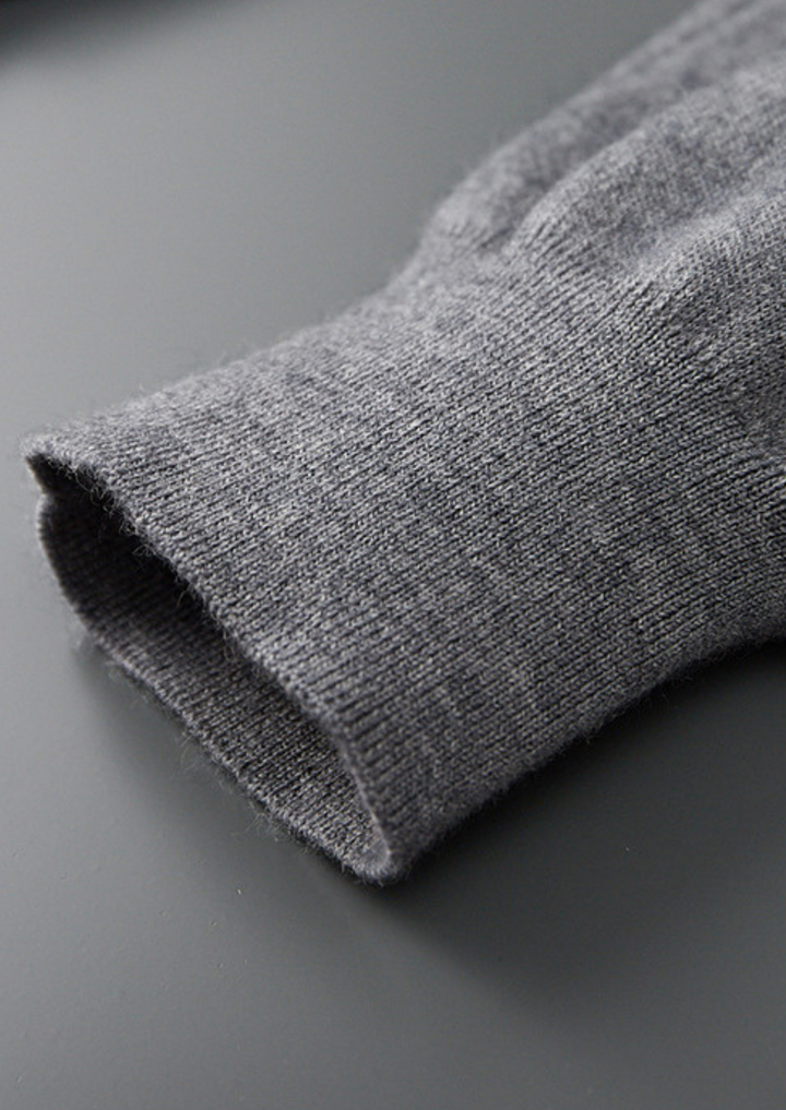 Luxury Cashmere Buttonless Sweater Polo