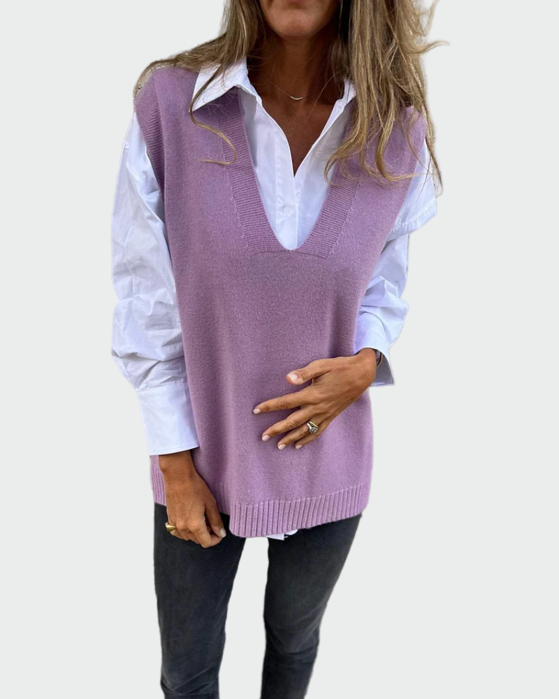 Emma | Cable Knit Vest