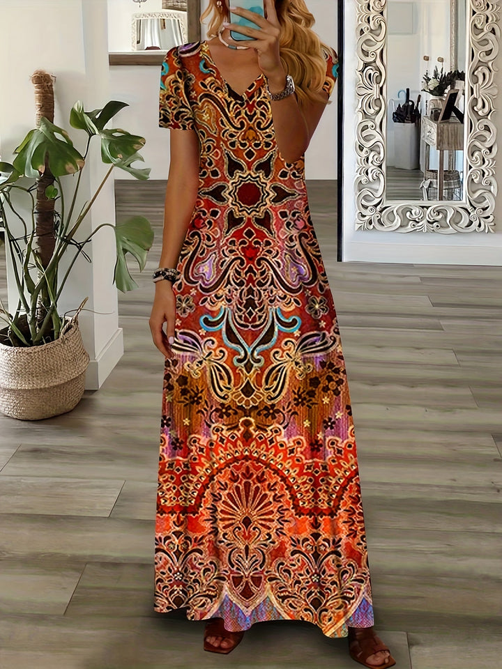 Jazzy | Vintage V-Neck Dress