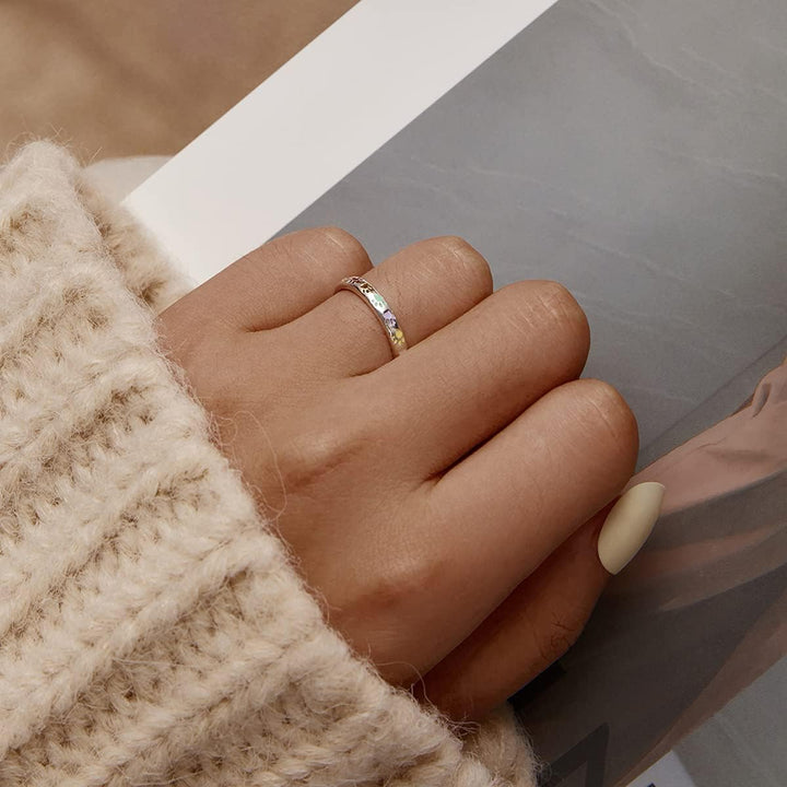 Sterling silver ring with a paw print