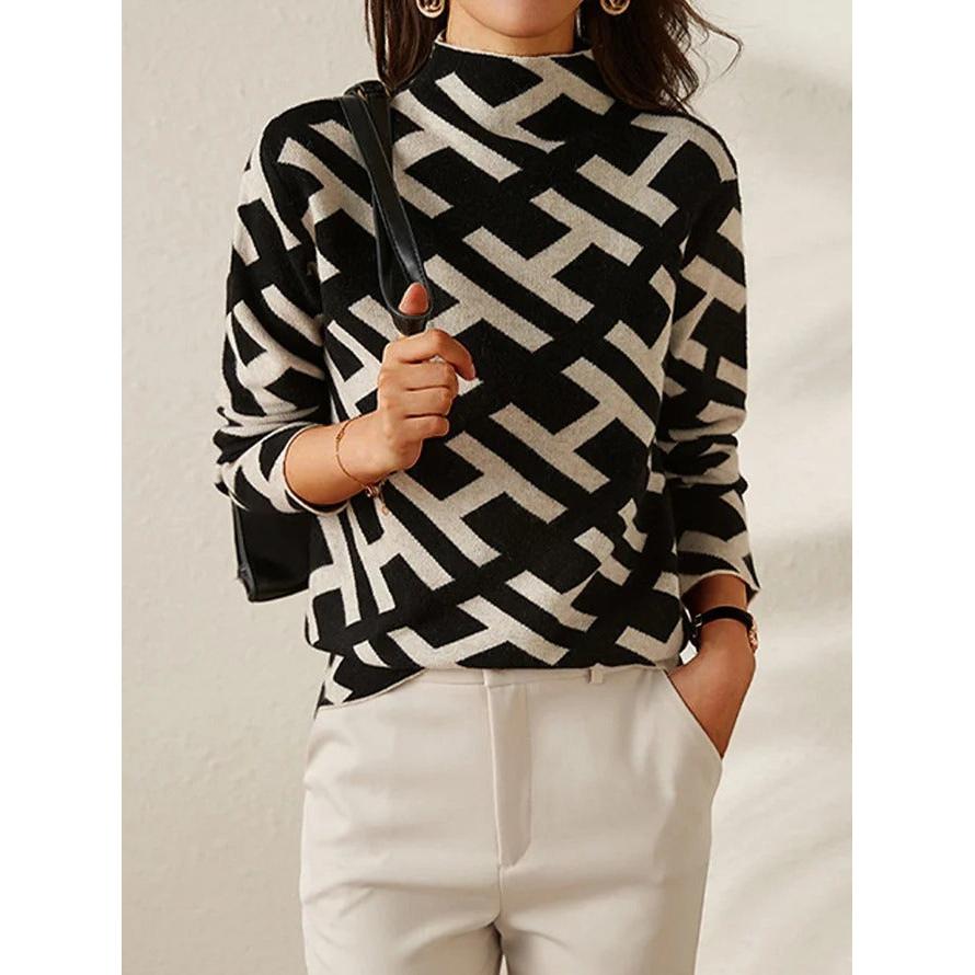 Liz | Elegant Geometric Sweater