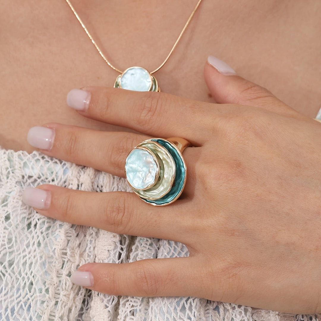 Luna | Boho Triple-Layer Enamel Ring