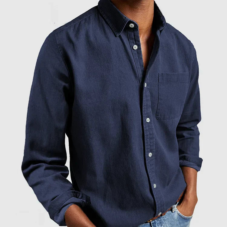 Manny | Long-sleeved shirt for men, handmade