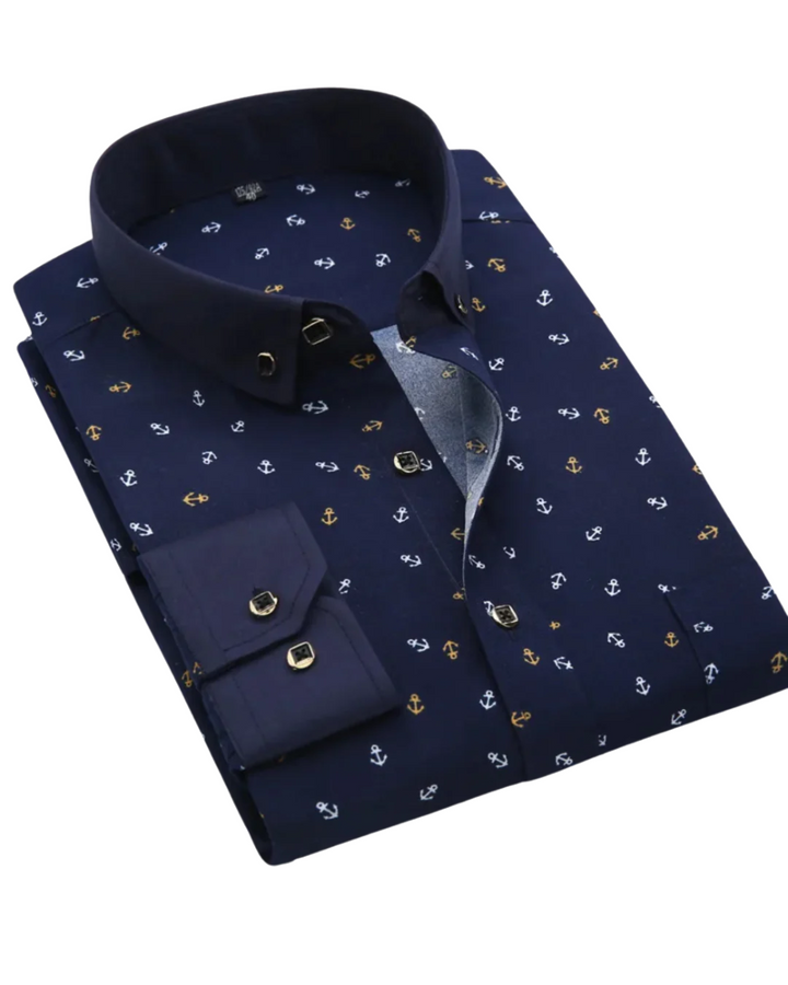 Guido | Nautical Print Shirt