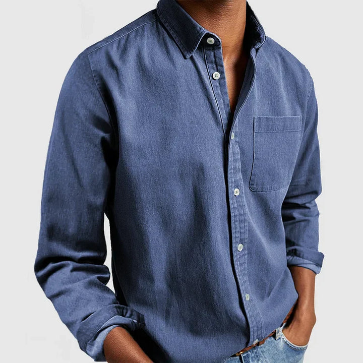 Manny | Long-sleeved shirt for men, handmade