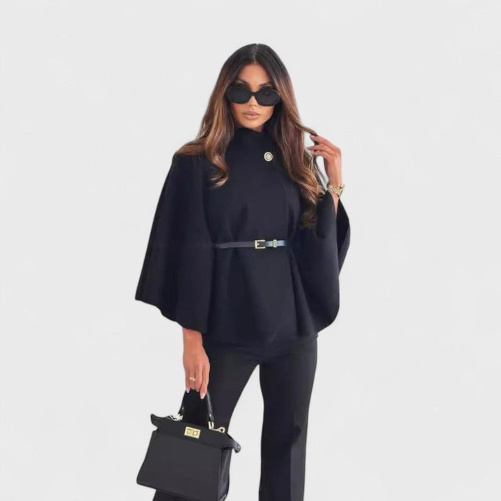 Amarise | Chic Butterfly Jacket with Belt