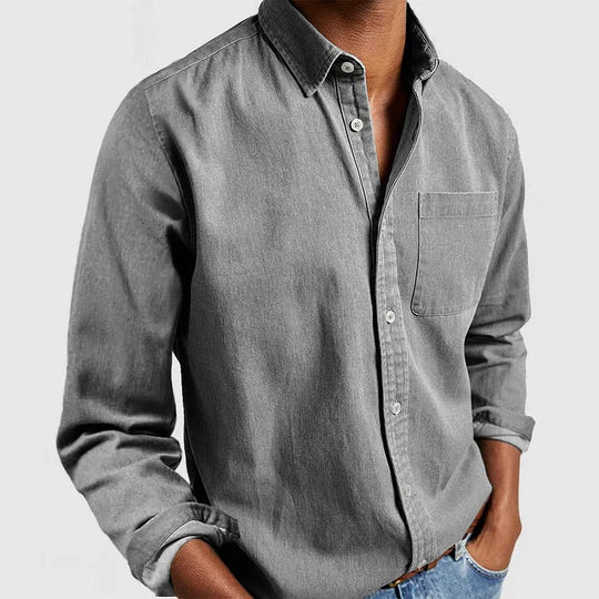 Manny | Long-sleeved shirt for men, handmade