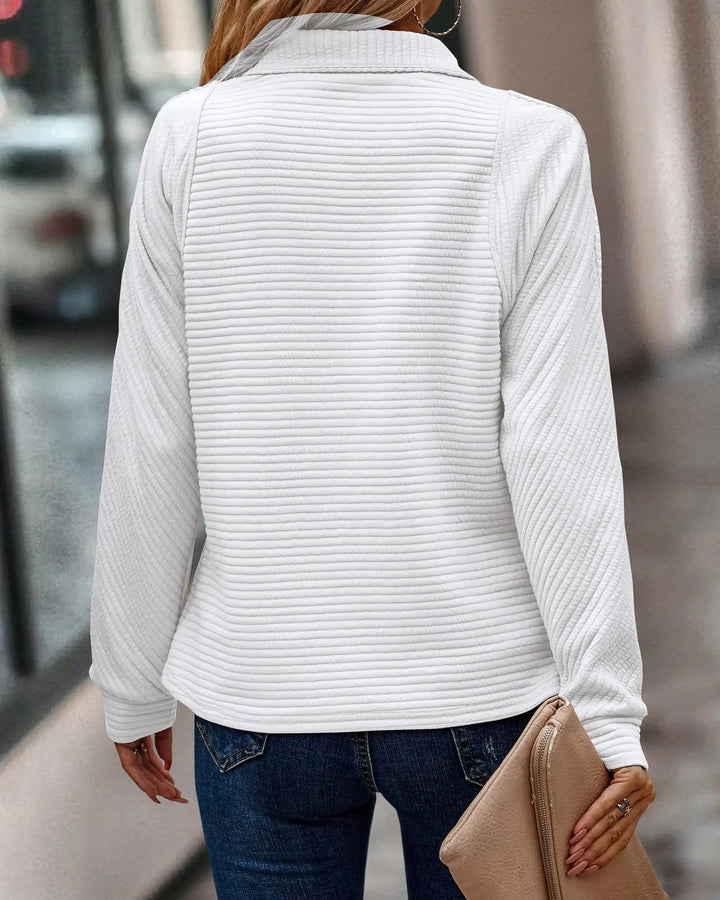 Magda| Elegant Zip-Up Sweater