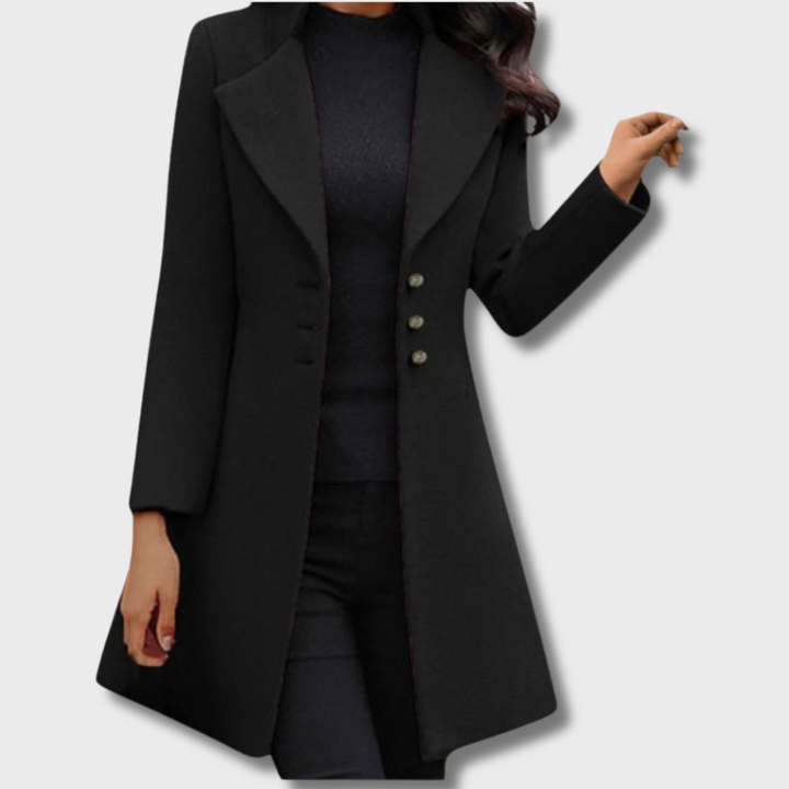 Serayne | Elegant Long-Sleeve Coat