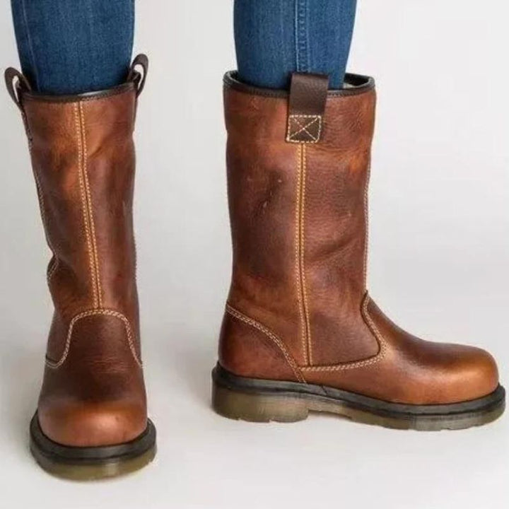 CozyStep Leather Winter Boots