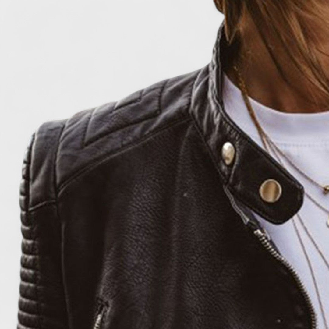 Orienna | Elegant Leather Jacket