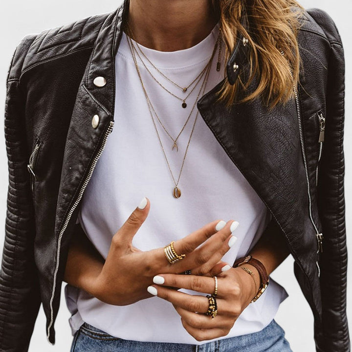 Orienna | Elegant Leather Jacket