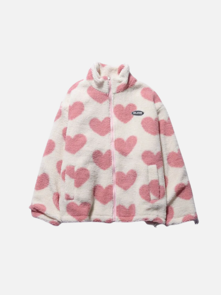 Rosaline | Reversible Heart-Pattern Jacket
