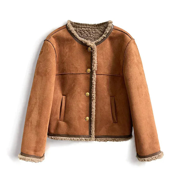 Clarisse | Faux Fur Button Jacket