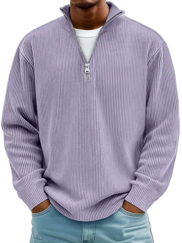 Alfonzo | Modern men's pullover with half zipper