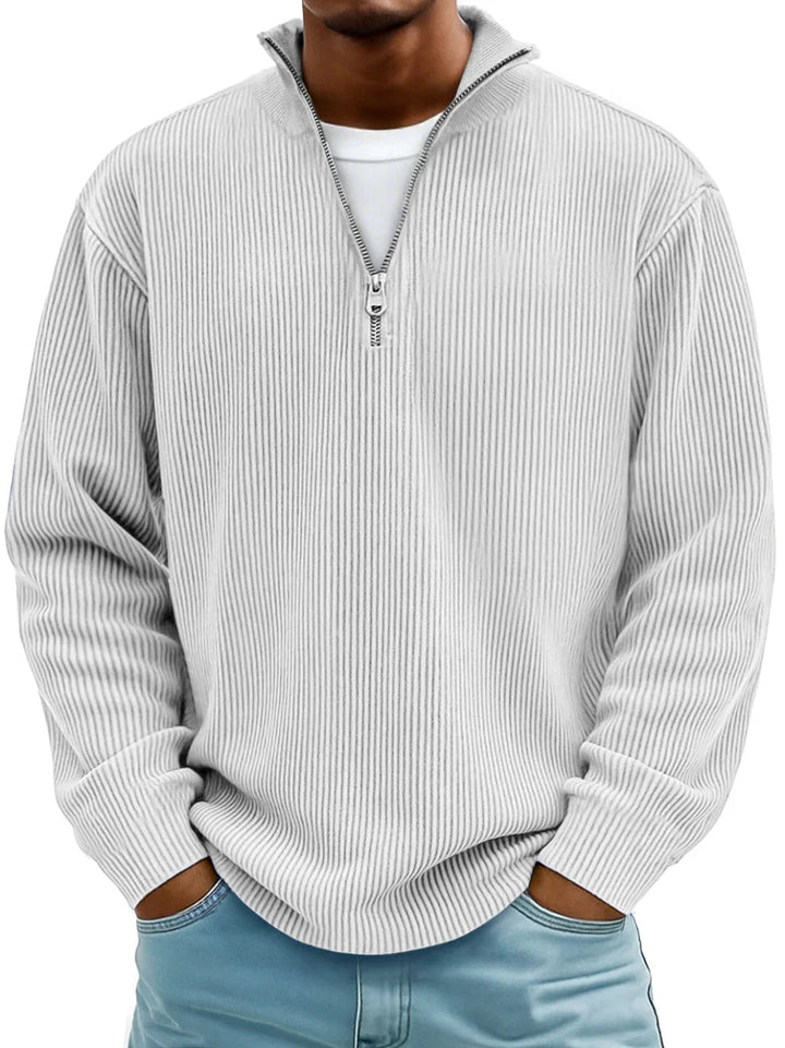 Alfonzo | Modern men's pullover with half zipper