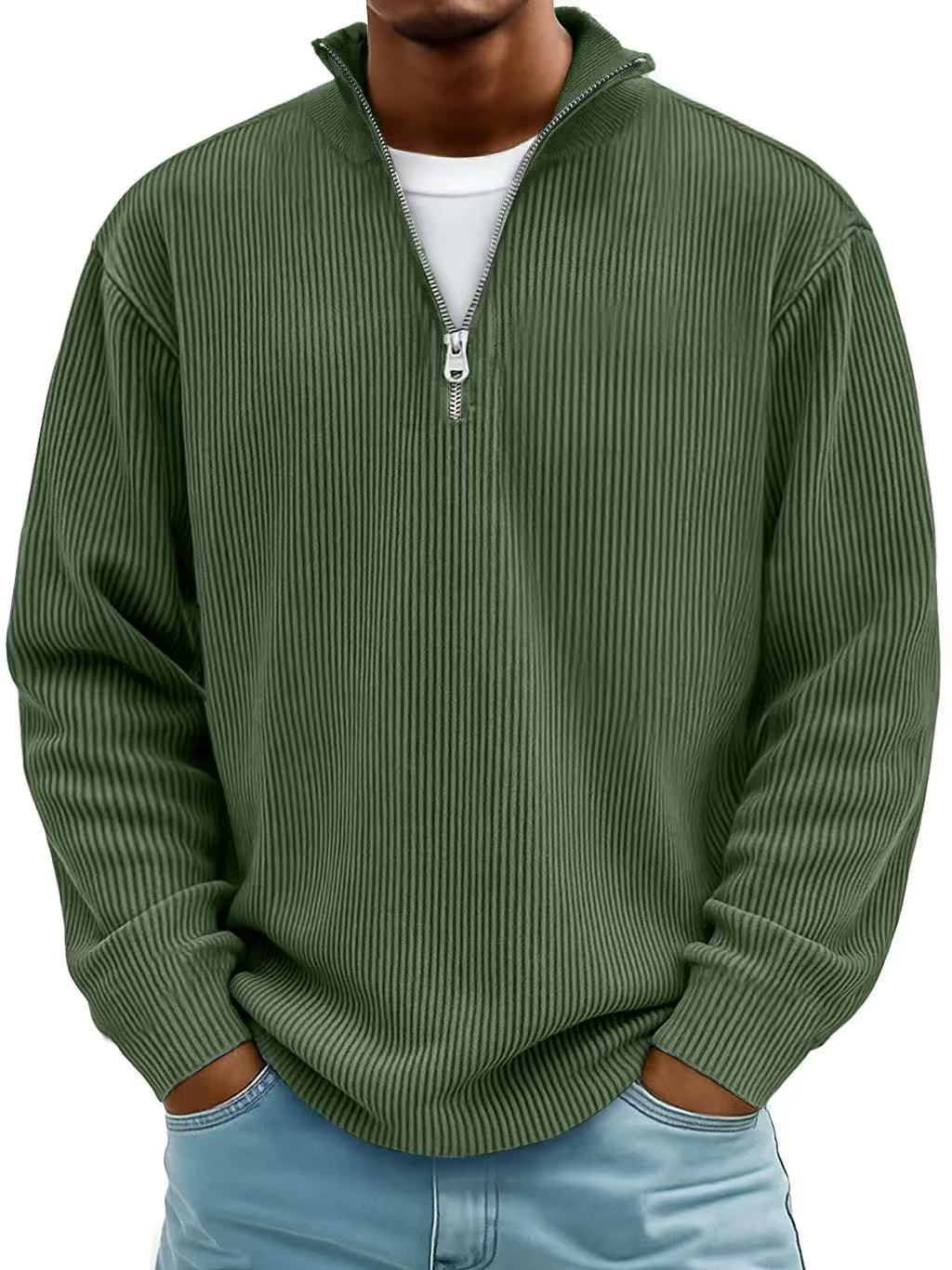 Alfonzo | Modern men's pullover with half zipper