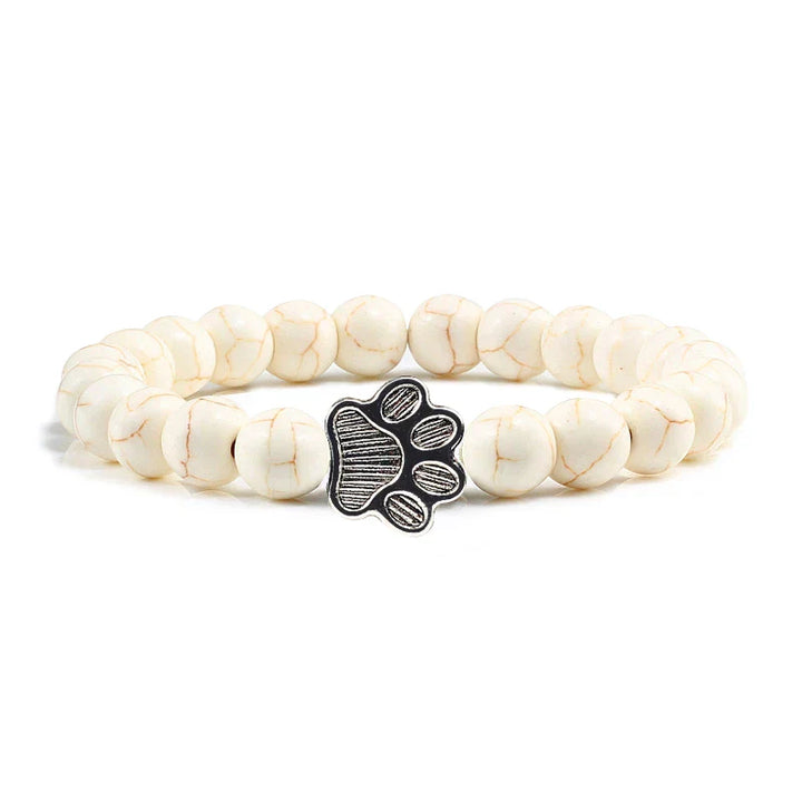 Beaded paw print bracelet