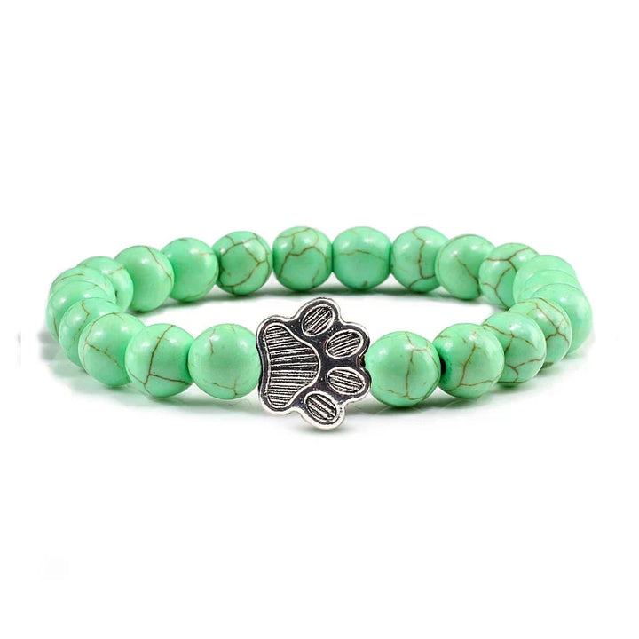 Beaded paw print bracelet