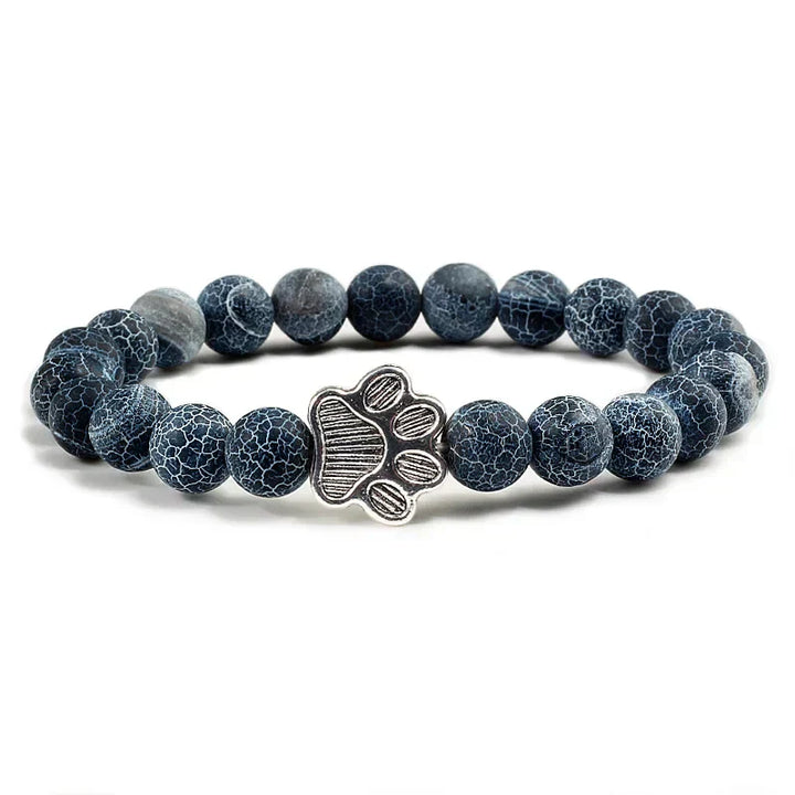 Beaded paw print bracelet