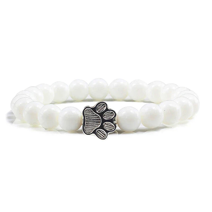 Beaded paw print bracelet