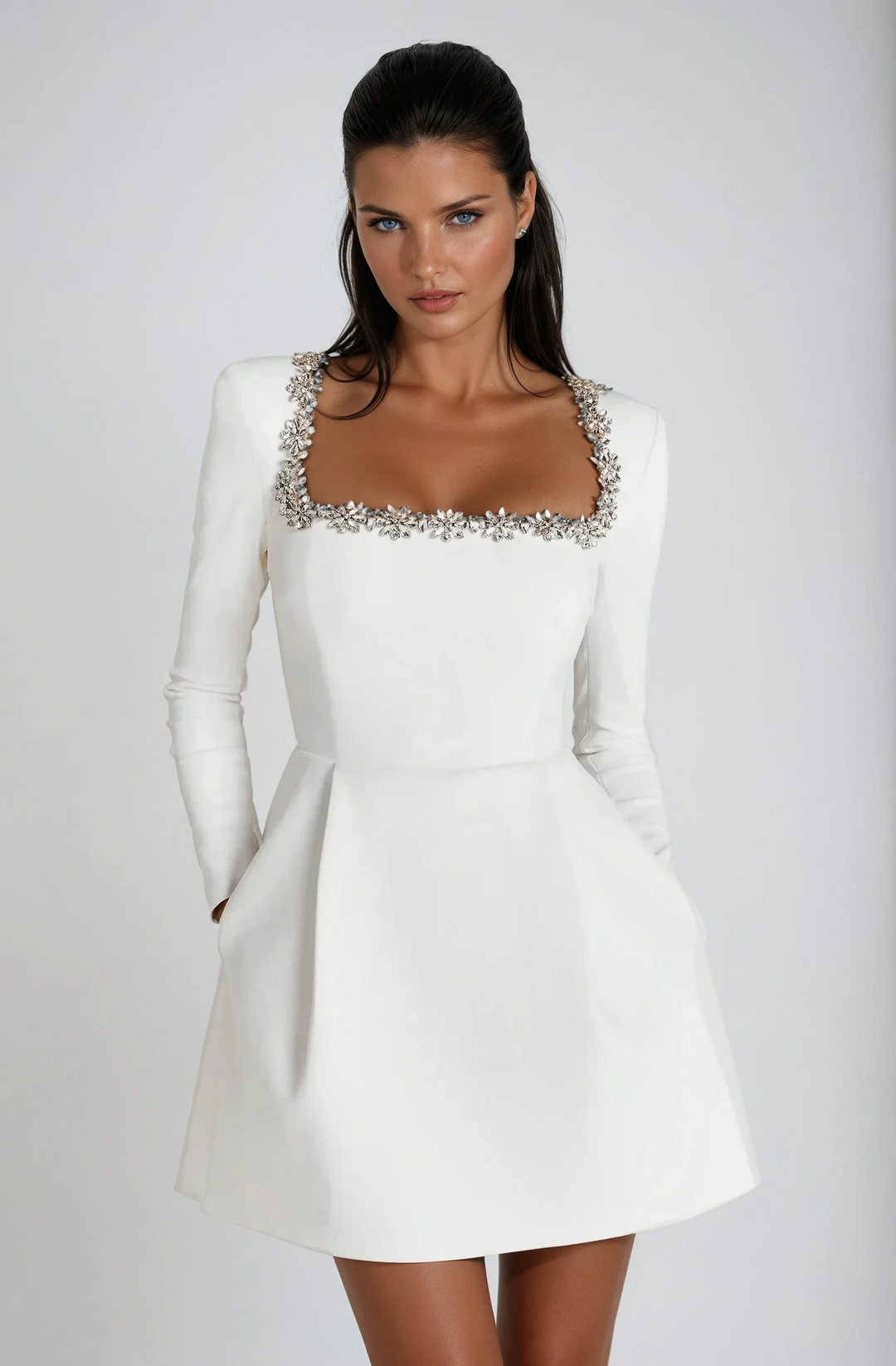 Sage | Elegant Mini Dress