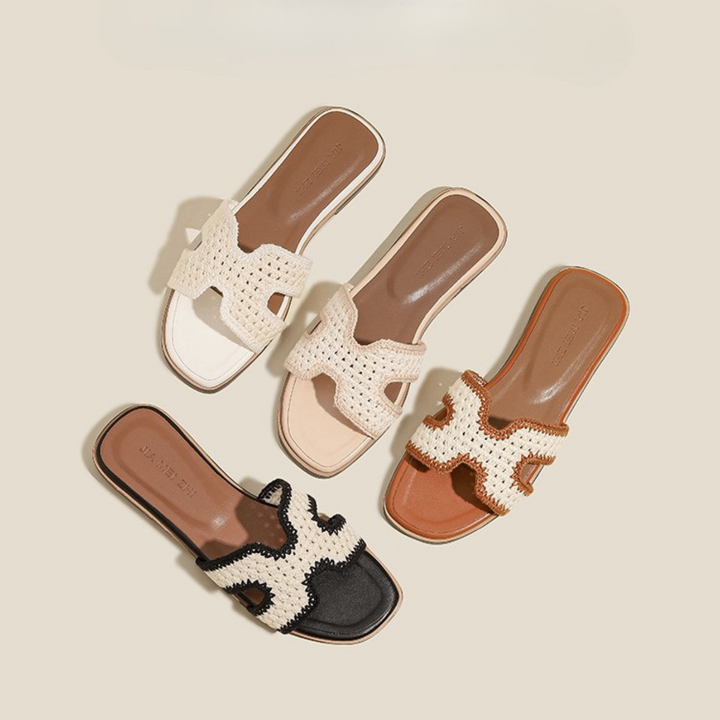 Celine Raffia | Elegant Sandals