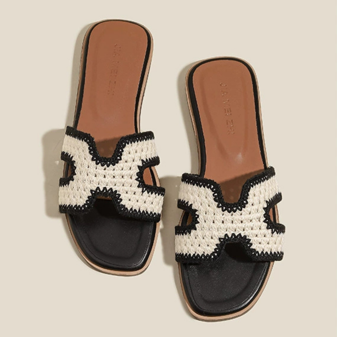 Celine Raffia | Elegant Sandals