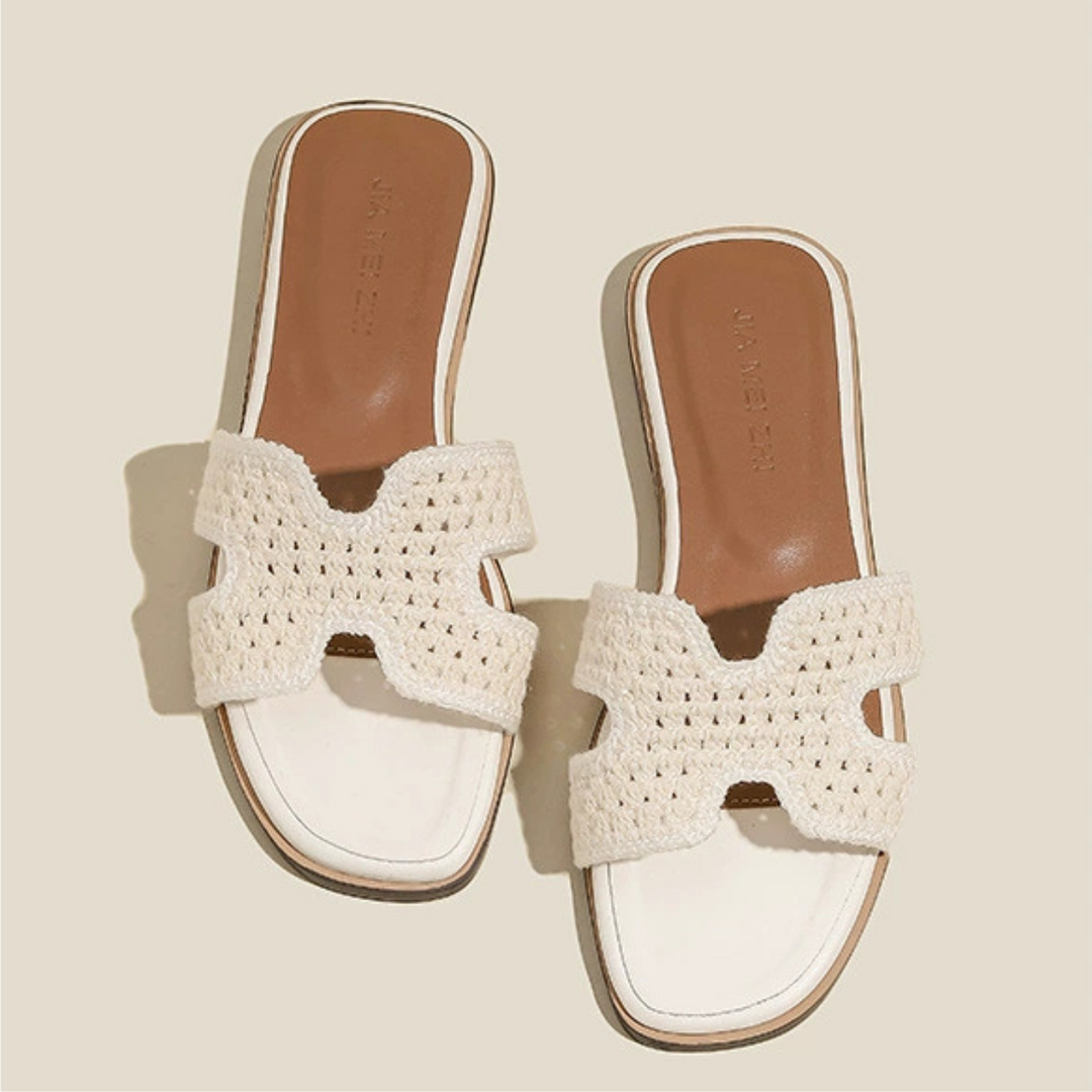 Celine Raffia | Elegant Sandals
