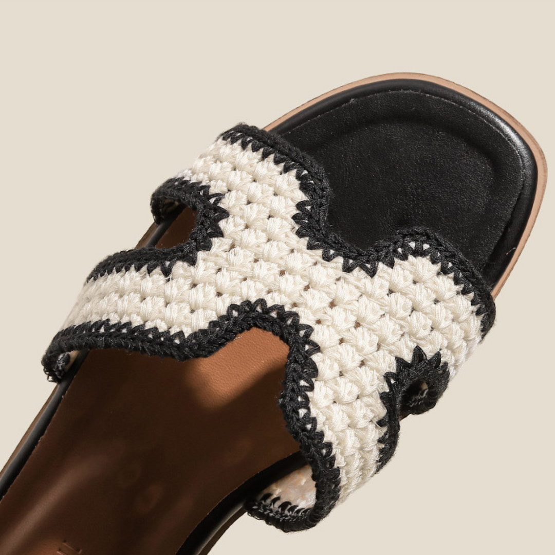 Celine Raffia | Elegant Sandals