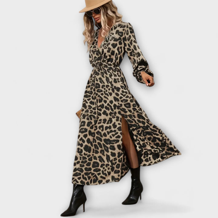 Leona | Stylish Leopard Print Dress