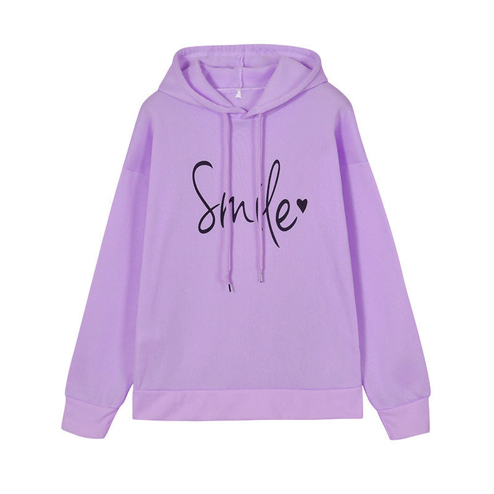 Cozy Graphic Smile Hoodie
